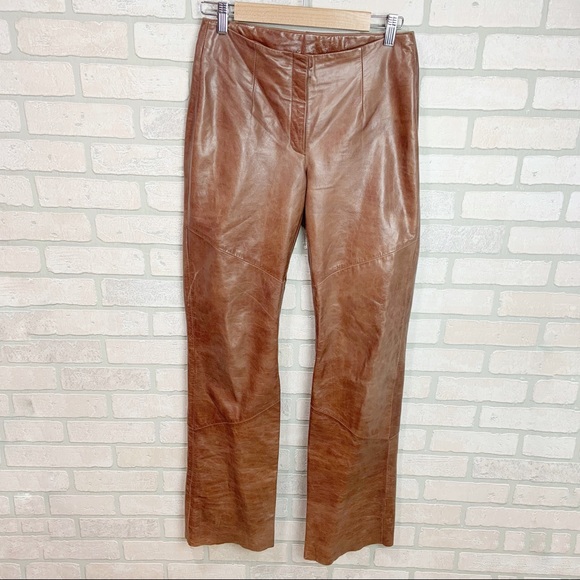 Vintage Pants - Vintage Wilson Cognac Leather Pants C11